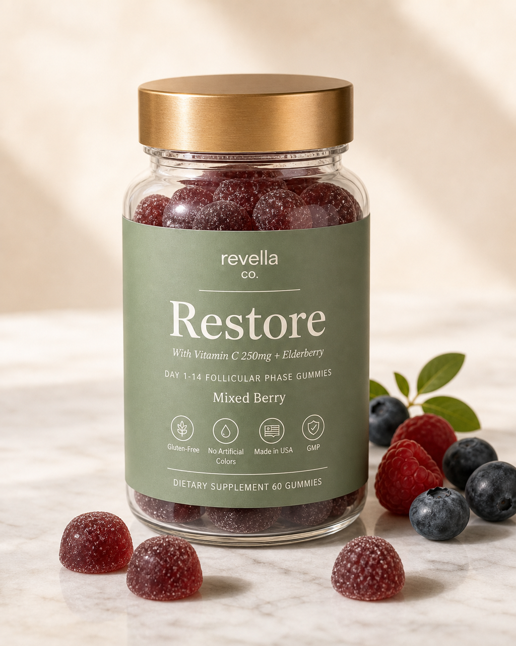 Revella Restore, Day 1-14 Follicular Phase Gummies